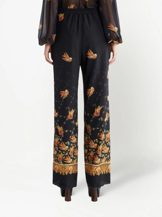 Black Crepe De Chine Pants